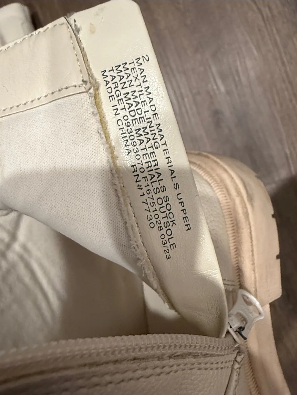 Cat & Jack Cream Kids Ankle Boots